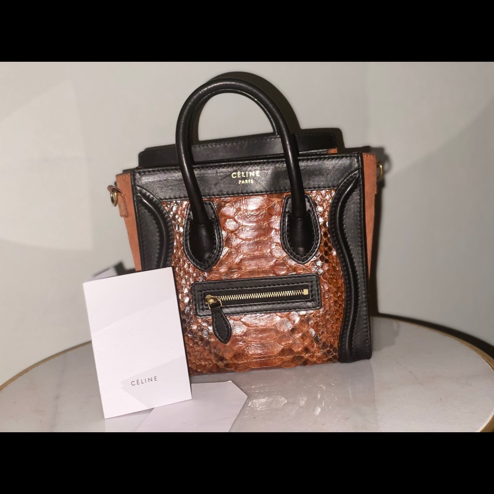 Celine Nano Luggage Python - Picture 1 of 6